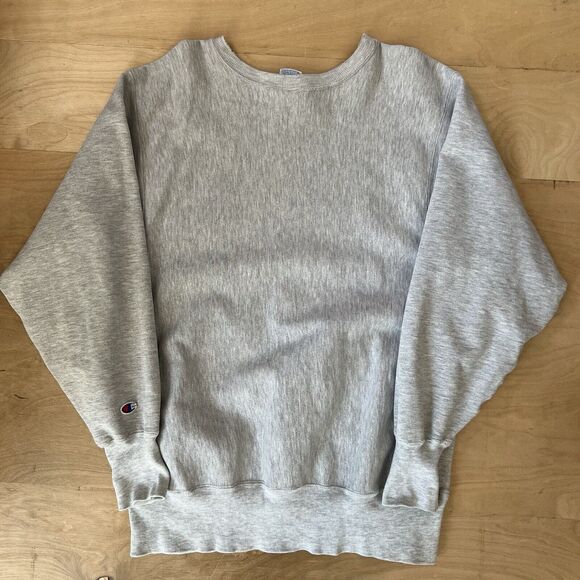 Vintage Central Michigan Sweatshirt XL Gray 90s Champion Reverse Weave Pullover - Picture 9 of 10